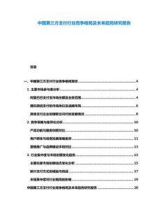 中國第三方支付行業(yè)競爭格局及未來趨勢研究報告