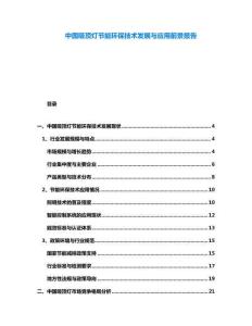中國吸頂燈節能環保技術發展與應用前景報告