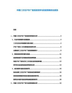 中國(guó)二次元戶外廣告投放效率與創(chuàng)意策略優(yōu)化報(bào)告