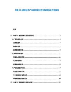 中國5G通信技術(shù)產(chǎn)業(yè)鏈供需分析與投資機(jī)會(huì)評(píng)估報(bào)告