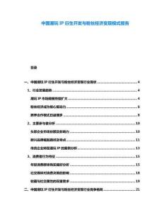 中國(guó)潮玩IP衍生開(kāi)發(fā)與粉絲經(jīng)濟(jì)變現(xiàn)模式報(bào)告