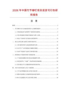 2026年中國(guó)竹節(jié)鉚釘項(xiàng)目投資可行性研究報(bào)告