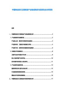 中國商業(yè)航天衛(wèi)星制造產(chǎn)業(yè)鏈成熟度與投資機會分析報告