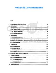 中國云母礦深加工技術與發(fā)展戰(zhàn)略咨詢報告