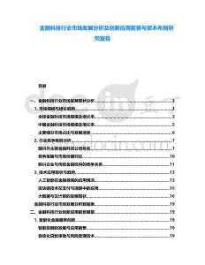 金融科技行業(yè)市場發(fā)展分析及創(chuàng)新應(yīng)用前景與資本布局研究報告