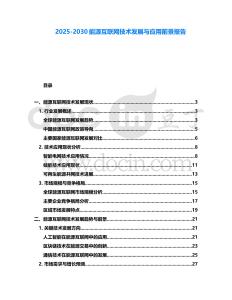 2025-2030能源互聯(lián)網(wǎng)技術(shù)發(fā)展與應(yīng)用前景報告