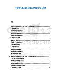 中國(guó)特種纖維復(fù)合材料技術(shù)突破與產(chǎn)業(yè)化報(bào)告