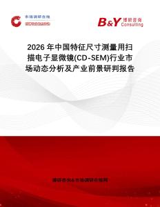 2026年中國特征尺寸測量用掃描電子顯微鏡(CD-SEM)行業(yè)市場動態(tài)分析及產(chǎn)業(yè)前景研判報告