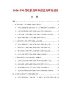2026年中國硅膠指環數據監測研究報告