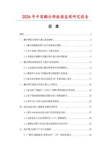 2026年中國翻分牌數(shù)據(jù)監(jiān)測研究報告