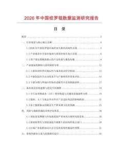 2026年中國絞羅毯數據監測研究報告