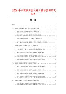 2026年中國粗齒盤狀銑刀數據監測研究報告