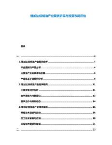 雅加達(dá)棕櫚油產(chǎn)業(yè)現(xiàn)狀研究與投資布局評(píng)估