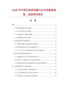 2026年中國無線核相器行業市場數據調查、監測研究報告