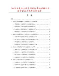 2026及未來5年中國鍍銅連接碳棒行業投資前景及策略咨詢報告