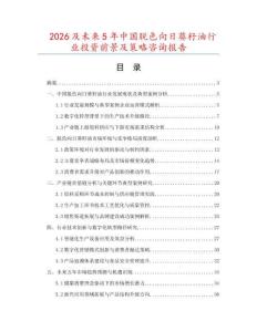 2026及未來5年中國脫色向日葵籽油行業投資前景及策略咨詢報告