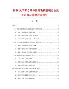 2026及未來5年中國磨毛桃皮絨行業投資前景及策略咨詢報告