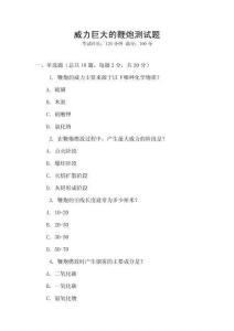 威力巨大的鞭炮測試題