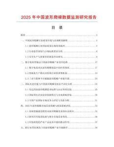 2025年中國波形爬梯數(shù)據(jù)監(jiān)測研究報告