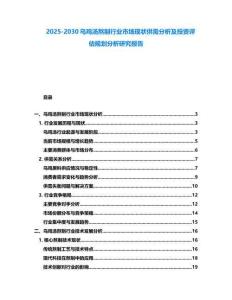 2025-2030烏雞湯熬制行業市場現狀供需分析及投資評估規劃分析研究報告