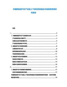 中國新能源汽車產(chǎn)業(yè)鏈上下游協(xié)同發(fā)展及市場前景預(yù)測研究報告