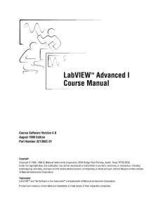 labview advanced course