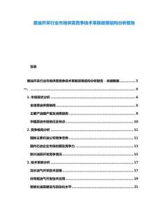 原油開(kāi)采行業(yè)市場(chǎng)供需競(jìng)爭(zhēng)技術(shù)革新政策結(jié)構(gòu)分析報(bào)告