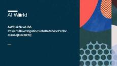 2025甲骨文全球AI大會(huì)：AWR.ai LLM-Powered Oracle Database Performance