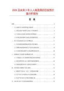 2026及未來5年人人扁燙具項目投資價值分析報告
