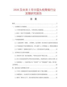 2026及未來(lái)5年中國(guó)頭枕骨架行業(yè)發(fā)展研究報(bào)告