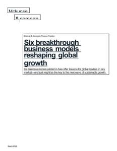 重塑全球增長格局的六大突破性商業模式+Six+Breakthrough+Business+Models+Reshaping+Global+Growth