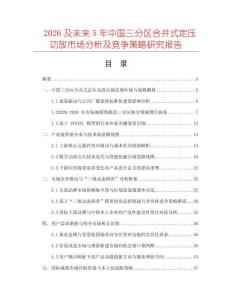2026及未來5年中國三分區合并式定壓功放市場分析及競爭策略研究報告