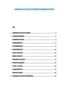 中國金融支付安全技術市場調研及發展前景研究報告