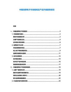 中國消費電子市場格局及產品升級趨勢報告
