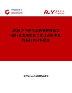 2026年中國(guó)電加熱搪玻璃反應(yīng)罐行業(yè)發(fā)展現(xiàn)狀與市場(chǎng)占有率及排名研究分析報(bào)告