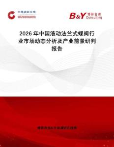 2026年中國液動法蘭式蝶閥行業(yè)市場動態(tài)分析及產(chǎn)業(yè)前景研判報告