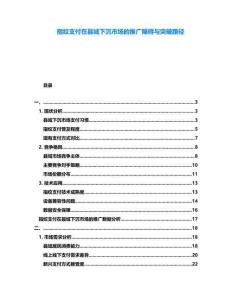 指紋支付在縣域下沉市場(chǎng)的推廣障礙與突破路徑