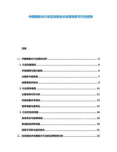 中國桶裝水行業(yè)區(qū)塊鏈技術(shù)應(yīng)用場景可行性報告