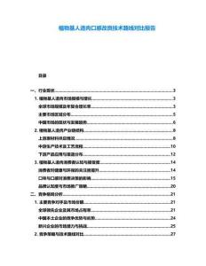 植物基人造肉口感改良技術(shù)路線對(duì)比報(bào)告