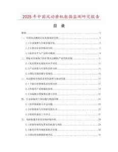 2025年中國(guó)風(fēng)動(dòng)磨機(jī)數(shù)據(jù)監(jiān)測(cè)研究報(bào)告