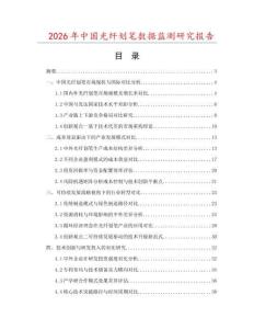 2026年中國光纖劃筆數(shù)據(jù)監(jiān)測研究報告
