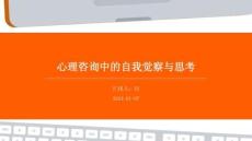 心理咨询中的自我觉察与思考