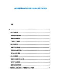 中國(guó)定制化齒輪加工設(shè)備市場(chǎng)需求特征分析報(bào)告