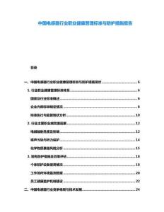 中國電感器行業(yè)職業(yè)健康管理標準與防護措施報告