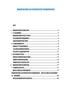 智能鐵電存儲行業市場競爭態勢與發展趨勢報告