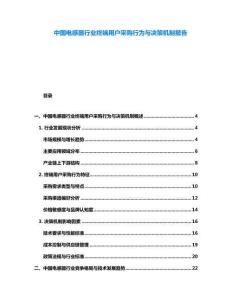 中國電感器行業(yè)終端用戶采購行為與決策機(jī)制報告