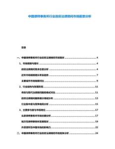 中國律師事務(wù)所行業(yè)政府法律顧問市場前景分析