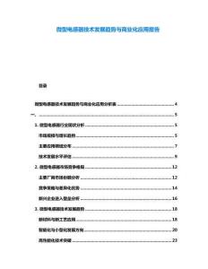 微型電感器技術(shù)發(fā)展趨勢與商業(yè)化應(yīng)用報告