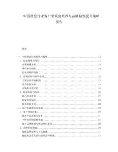 中國(guó)滑套行業(yè)客戶忠誠(chéng)度培養(yǎng)與品牌粘性提升策略報(bào)告