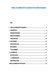 中國工業(yè)大數(shù)據(jù)分析平臺(tái)功能迭代與行業(yè)解決方案定制